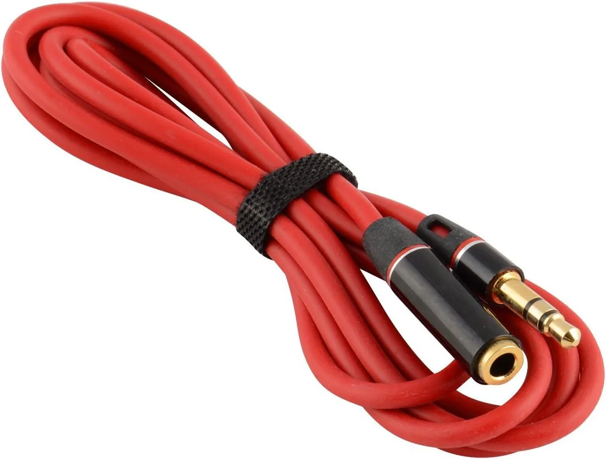 JacobsParts Inc. JacobsParts Inc. AUX35-RED-EXT 3.5mm Extension Cable 4 ft — product photo