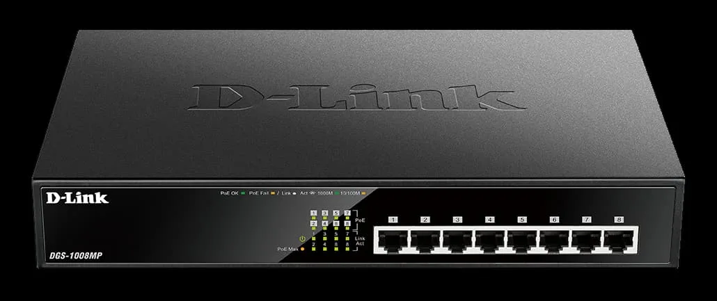 D-Link D-Link DGS-1008MP 8-Port Gigabit Max PoE Switch — product photo