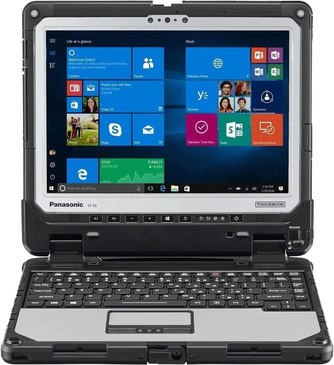 Panasonic Panasonic Toughbook CF-33 2-in-1 i5-7300U 8GB 256GB 12.0" QHD 4G GPS IR Webcam Win10 Pro — product photo