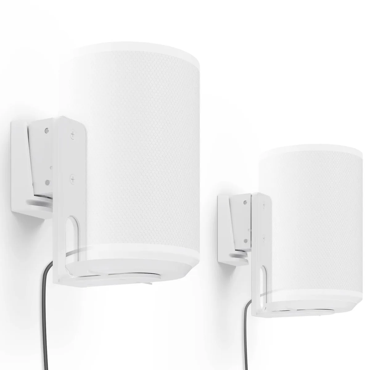 PUTORSEN PUTORSEN Speaker Wall Mount for Sonos Era 100 Tilt Swivel Bracket White 2 Pack — product photo
