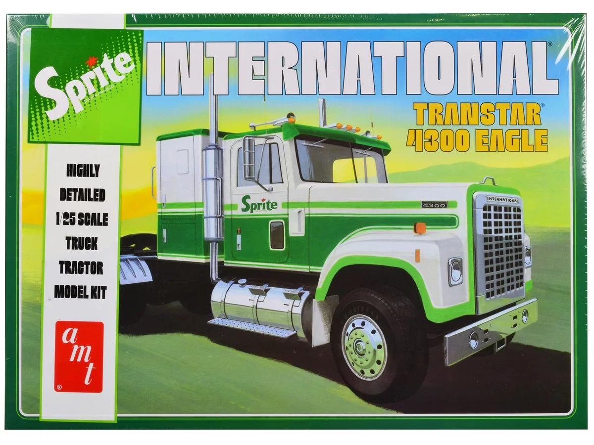 AMT AMT AMT1394 1/25 International Transtar 4300 Eagle Sprite Tractor Truck Model Kit 250 Parts 10.75in — product photo