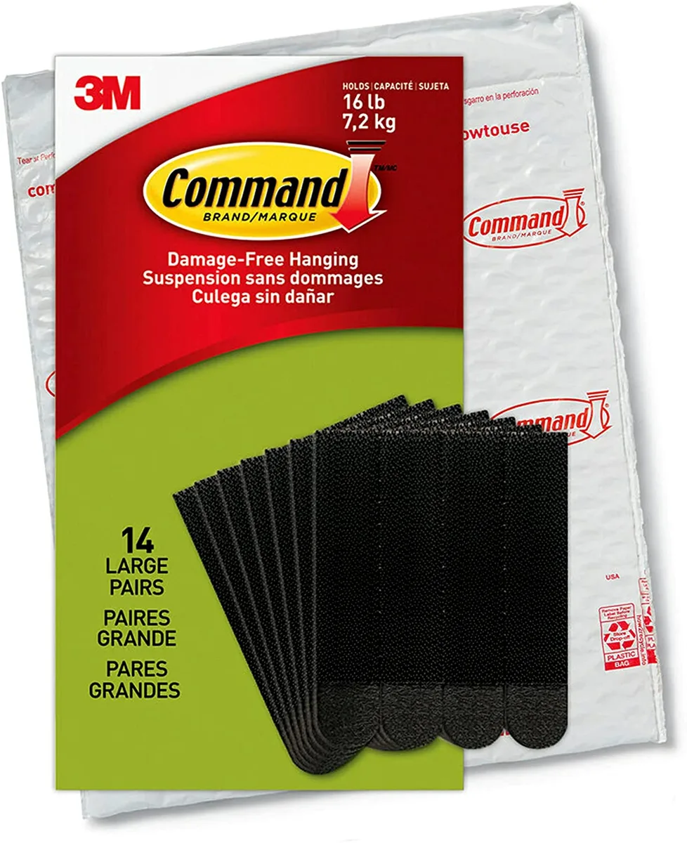 Command Command Large Picture Hanging Strips Heavy Duty Black 14-Pairs — product photo