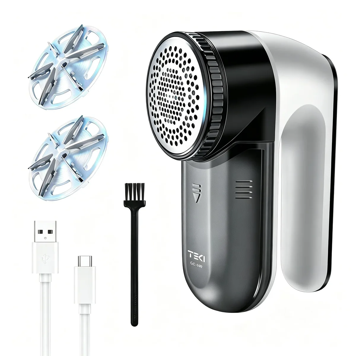  Daewoo GC-502 fabric shaver 6 leaf blade 55mm mesh 1200mAh — product photo