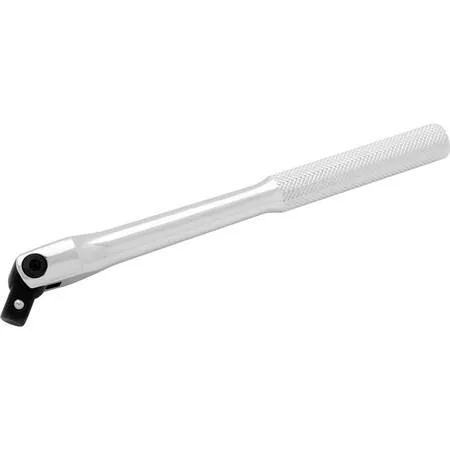 3/8 inch drive flex handle 8 inch chrome finish knurled grip bends 110 degrees