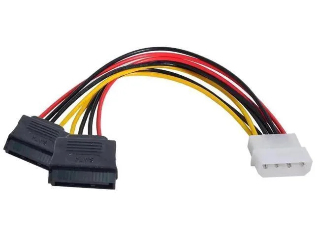 Manw Manw IDE 4Pin to Dual SATA Power Y Splitter Cable 15cm — product photo