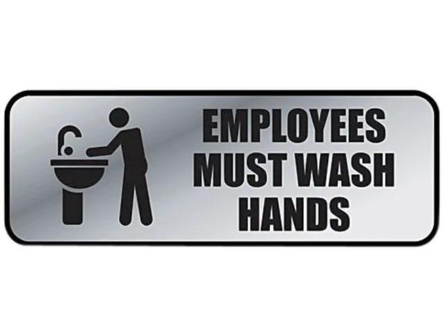 Cosco Industries, Inc. Cosco Industries, Inc. 098205 Employees Must Wash Hands Sign — product photo