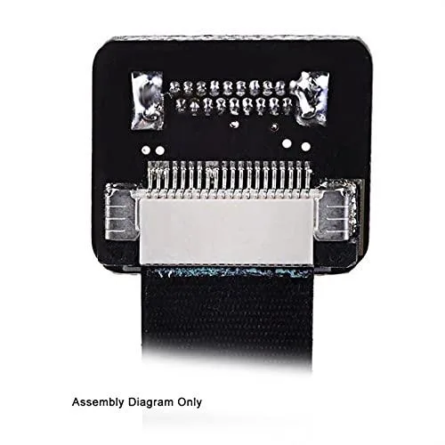 Fervit Fervit 90 Degree Right-Up Angled HDMI Male to Male Flat Cable 80CM — product photo