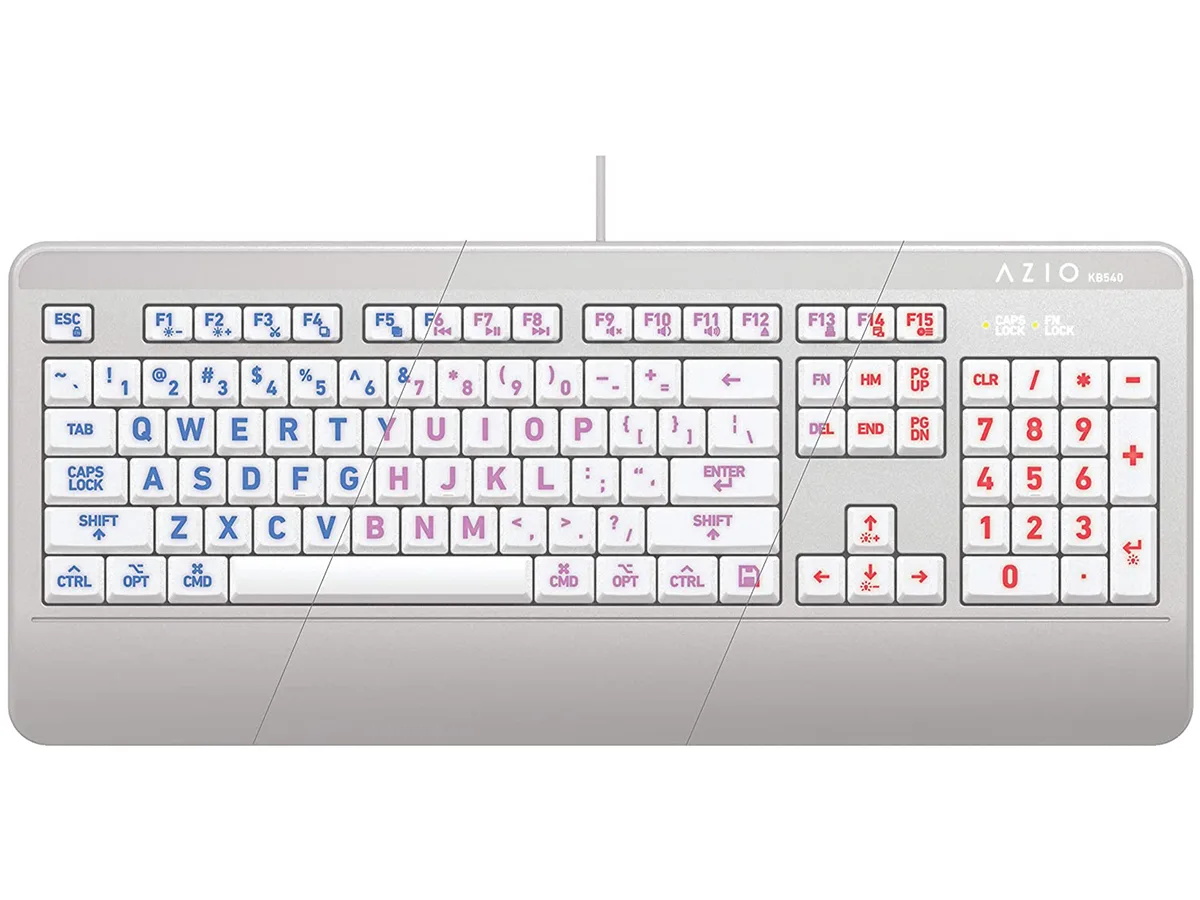 AZIO AZIO KB540 antimicrobial USB-C keyboard white Mac IP66 — product photo