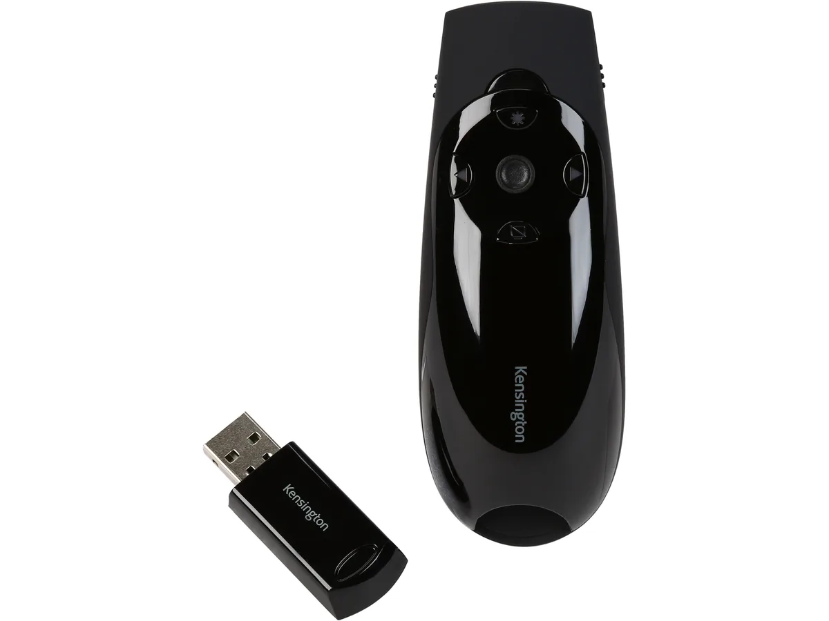 Kensington Kensington K72426AM presentation remote green laser cursor control backlit joystick USB 2.4GHz — foto del producto