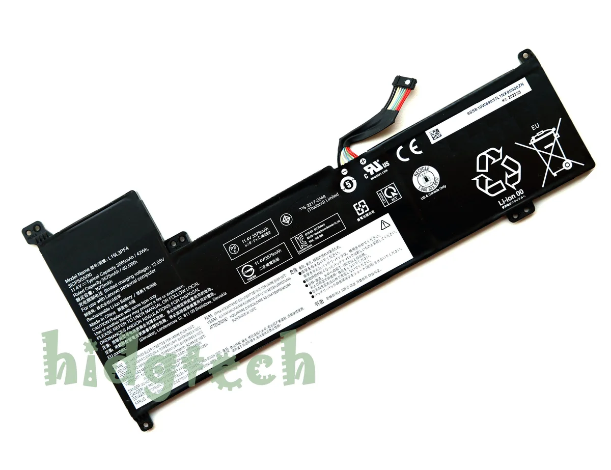 Beisite Beisite L19L3PF4 L19C3PF6 42Wh 11.4V laptop battery — product photo