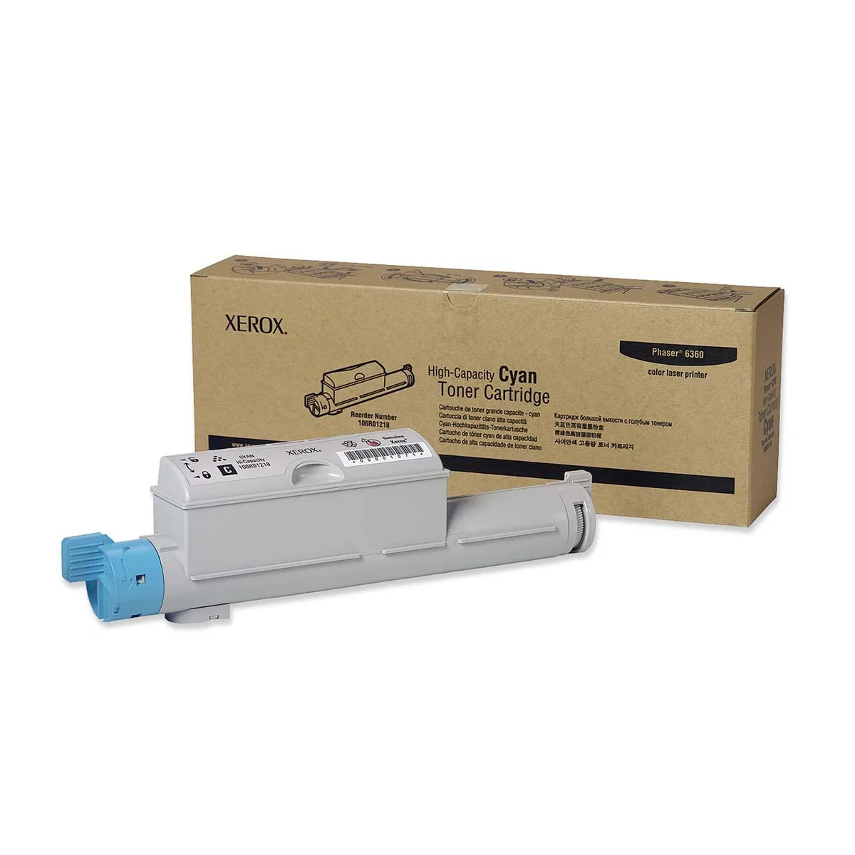XEROX XEROX 106R01218 Cyan High Yield Toner Cartridge 12000 pages — product photo