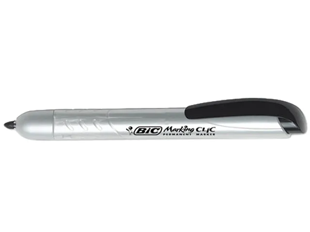 BIC BIC PMR11-BK retractable permanent marker black dozen — product photo