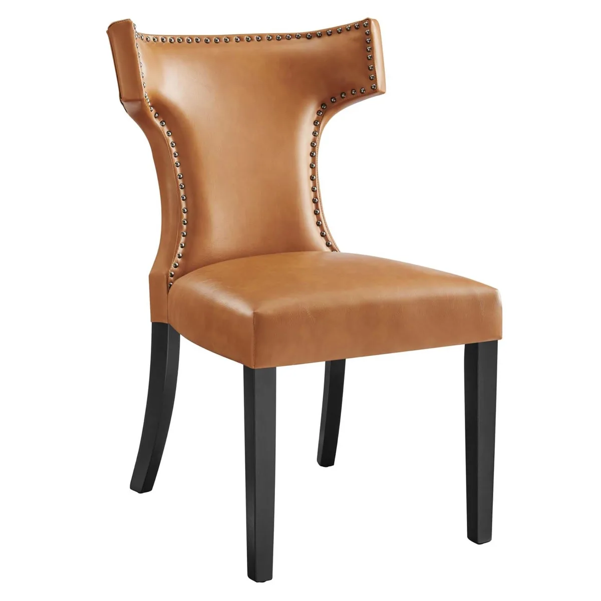 LexMod LexMod Curve Vegan Leather Dining Chair 23"L x 25"W x 36"H — product photo
