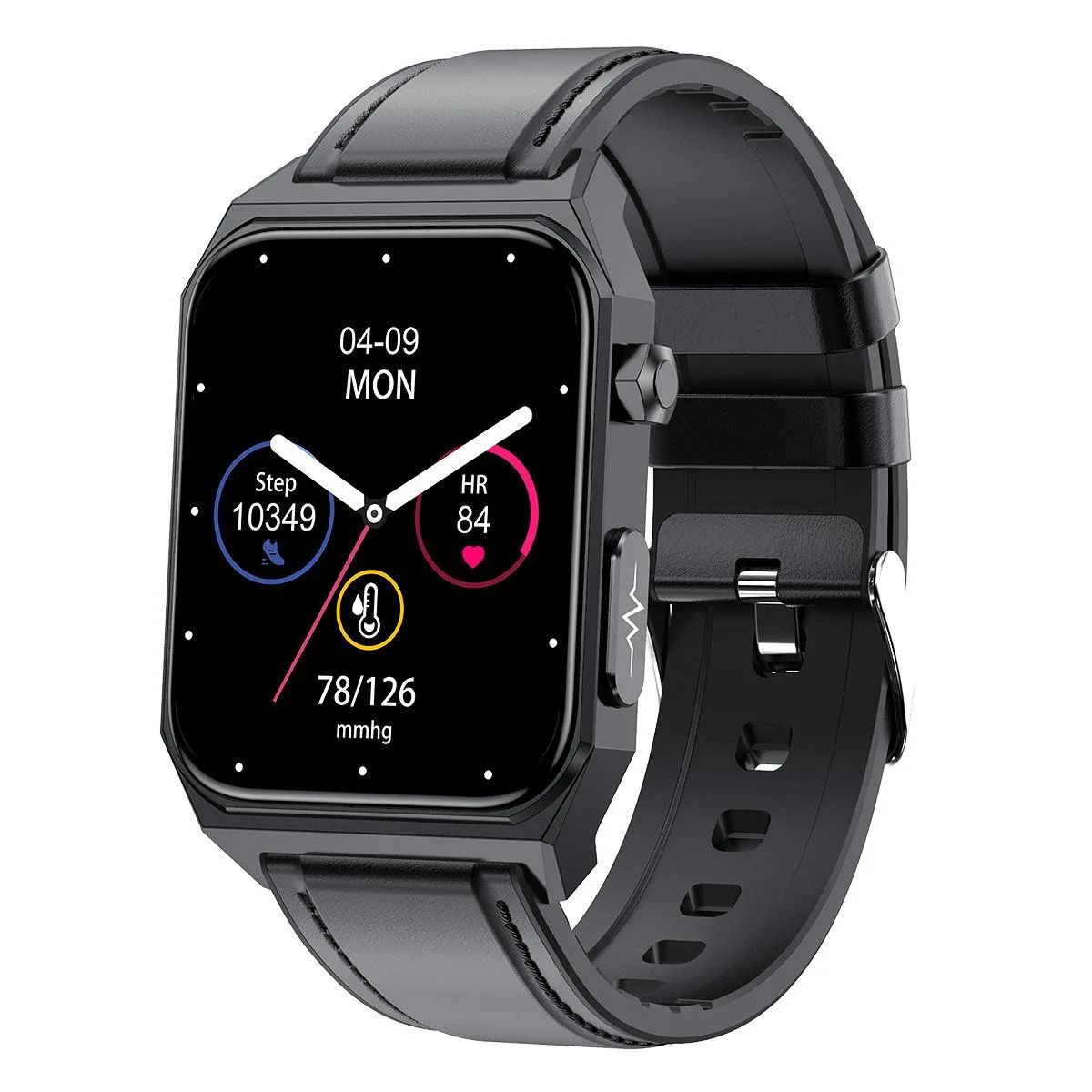 allentian allentian E530 Smart Watch BlackLeather 28mm 150g — product photo
