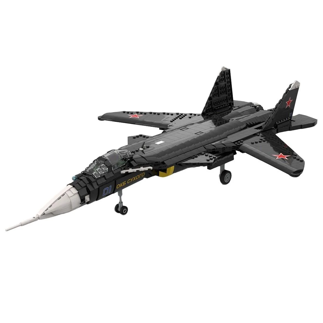ZITIANYOUBUILD ZITIANYOUBUILD MOC-222886 1/35 Scale Su-47 Berkut Fighter 1968PCS — product photo