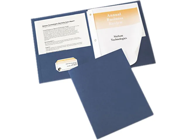 Avery Avery 47975 Two-Pocket Report Cover Letter Blue 25/Box — product photo