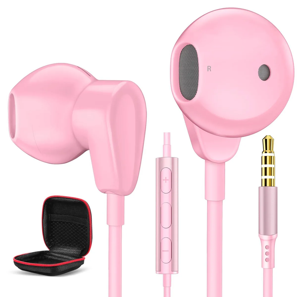 No Sew No Sew 518 Wired Earphones 3.5 mm Pink 13 mm Driver — product photo
