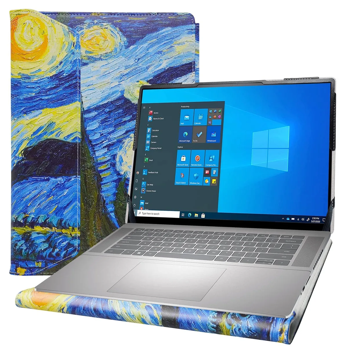 Alphacool Starry 16 protective case, PU leather finish, fits 16 inch 2 in 1 laptops