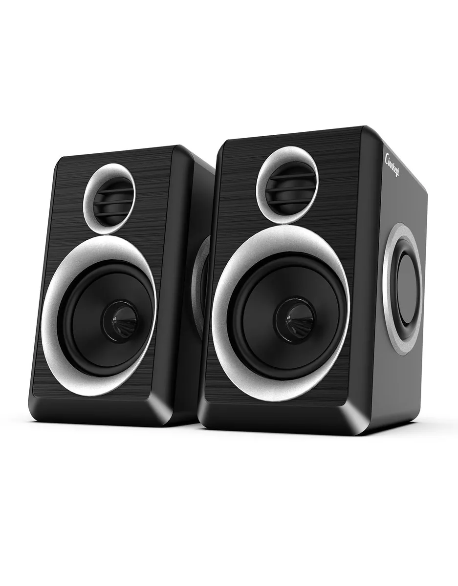 cinnkeyi C5202 2.0 USB Speakers 12 W Black Silver — product photo