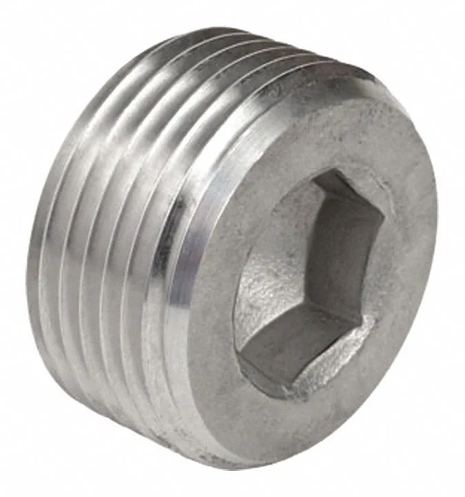 Polished 316 stainless steel threaded coupling, 3/4 in trade size