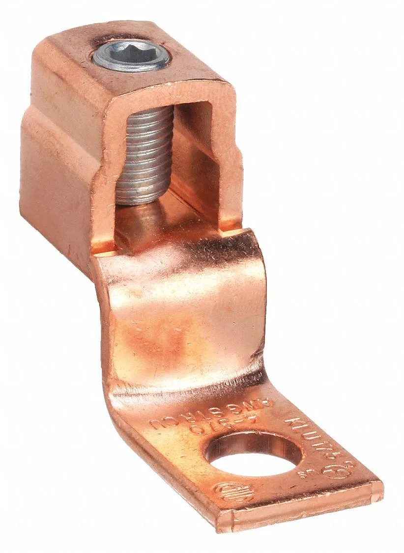 Burndy Burndy Terminal Offset Tongue 4AWG 2.2In Copper — product photo