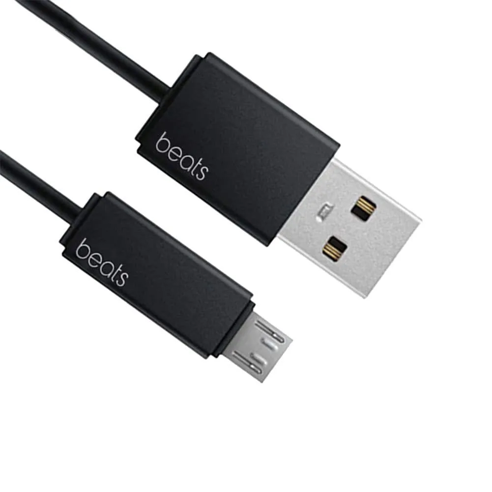 Black Micro USB cable 3.3 ft male-to-male PVC jacket