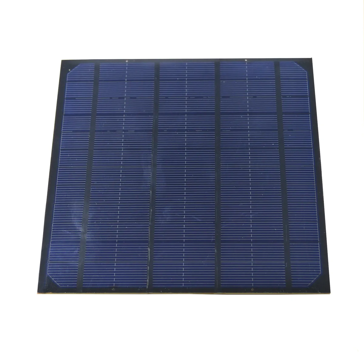Rectangular blue monocrystalline solar panel, 165 by 135 mm, thin profile