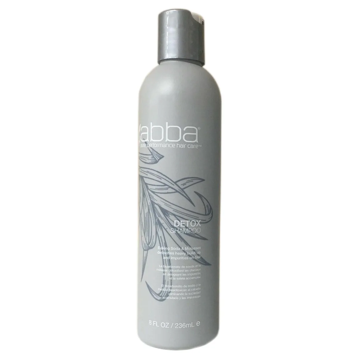 White cylindrical 236 ml bottle with black cap and multicoloured label
