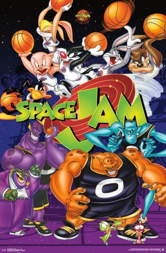Space Jam collage poster print 22 by 34 inches on heavy paper