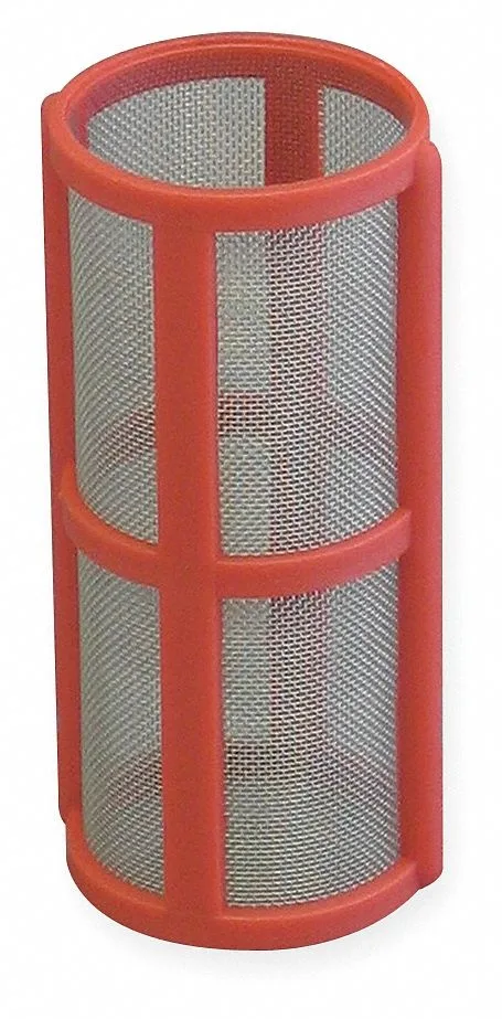 Blue 50 mesh stainless steel mini T line strainer screen
