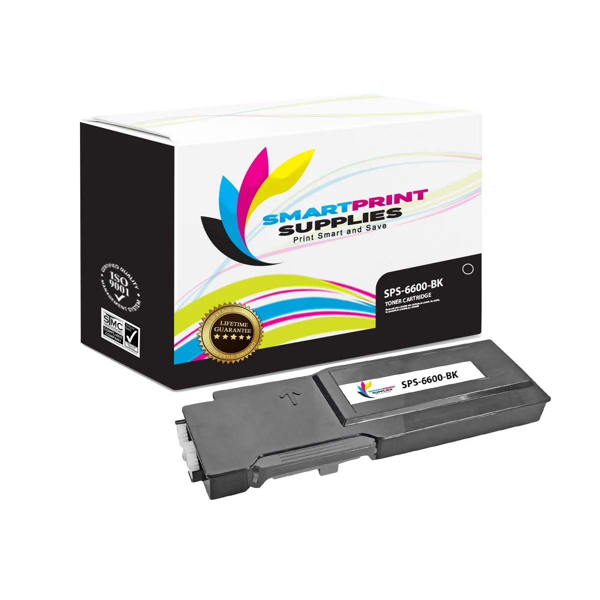 Smart Print Supplies Smart Print Supplies SPS-6600-BK Black High Yield Toner Cartridge 8000 Pages — product photo