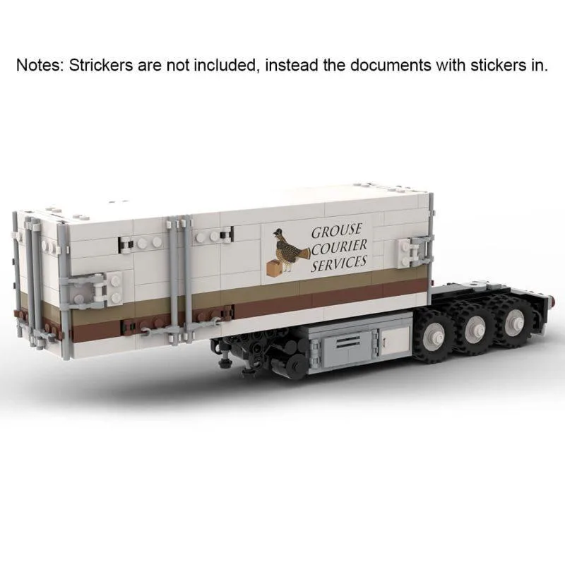 ZITIANYOUBUILD ZITIANYOUBUILD MOC-115636 B-Double Dryvan Trailers 1209 Parts — product photo