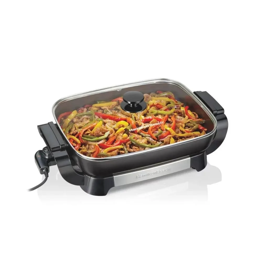  Hamilton Beach 20.5" Ceramic Reversible Nonstick Electric Skillet 12x15 — product photo