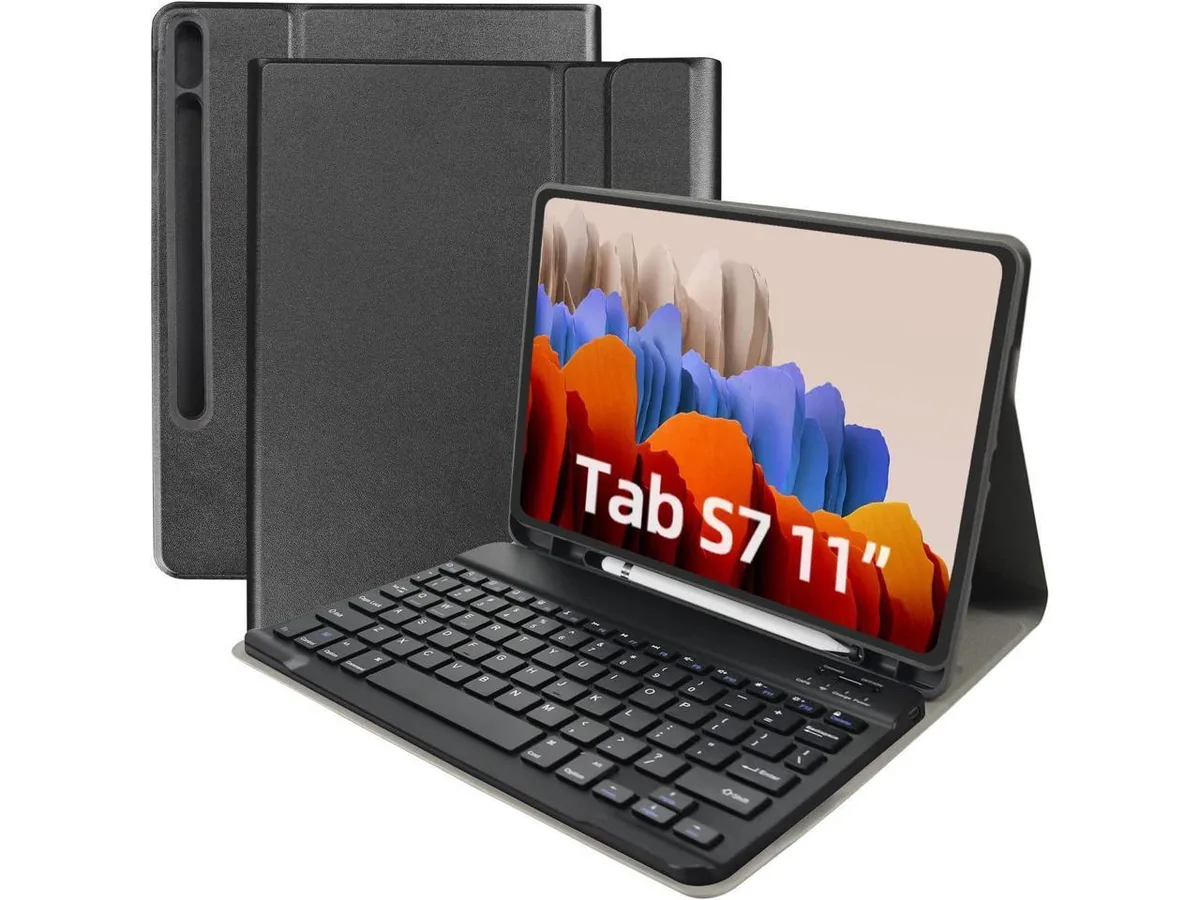 BONAEVER BONAEVER Keyboard Case for Samsung Galaxy Tab S8/S7 11 inch with Pen Holder — product photo