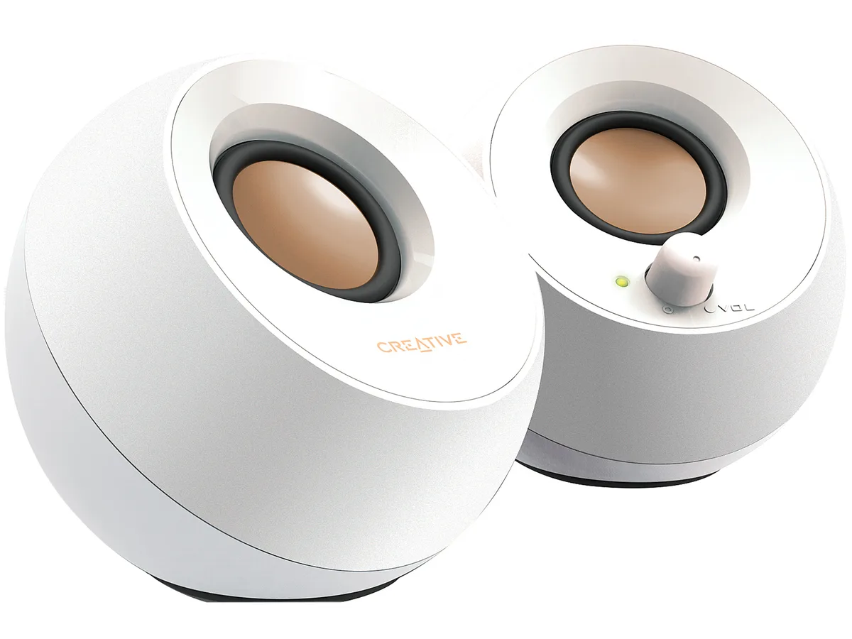 Creative Labs Creative Labs 51MF1680AA001 Pebble 2.0 USB speaker (White) — product photo