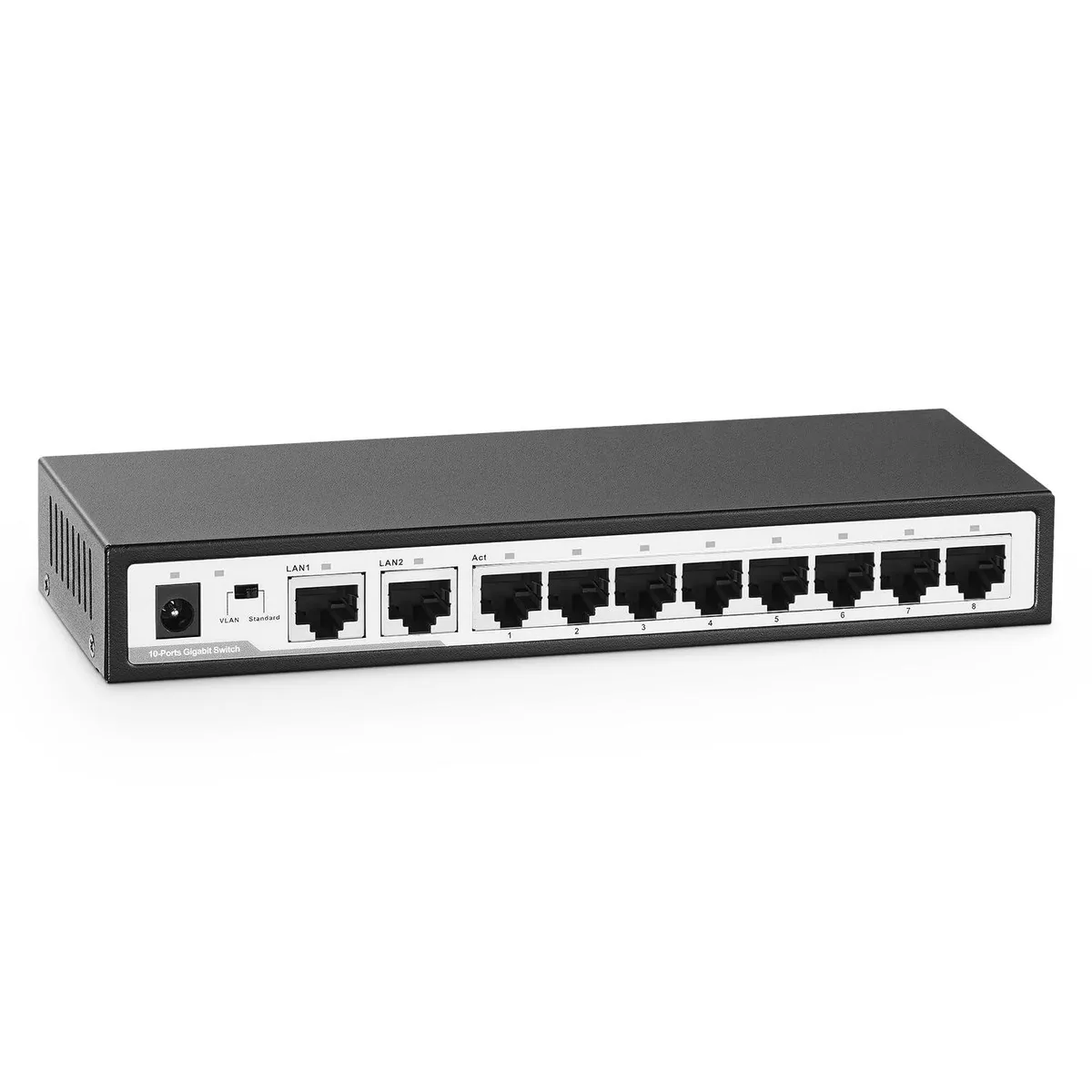  YuLinca G082E 10-port Gigabit network switch — product photo