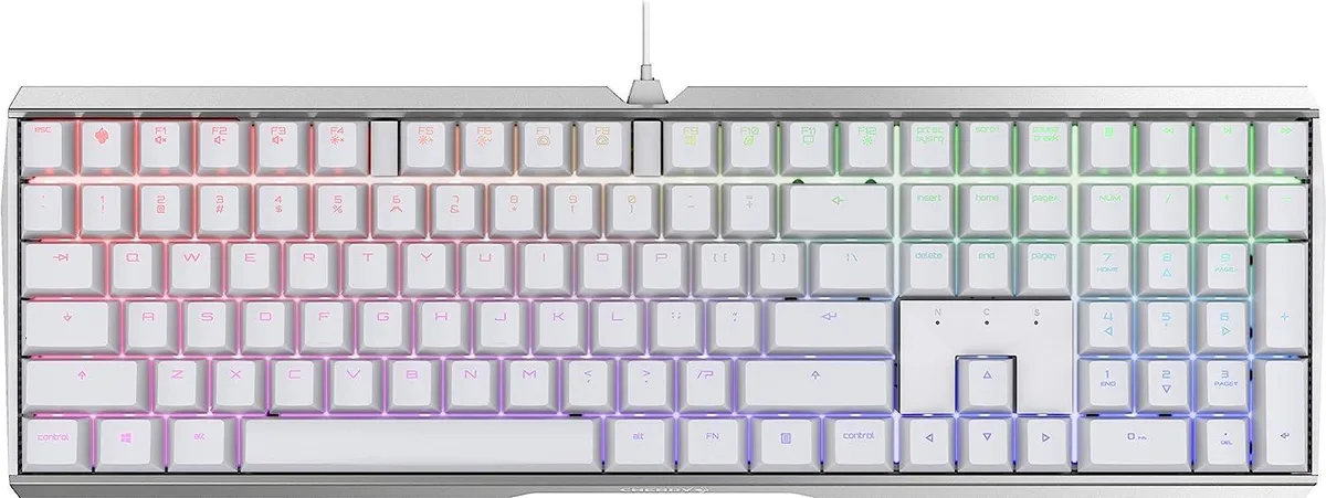 Cherry Cherry MX 3.0 S Mechanical Gaming Keyboard Red Silent White — product photo