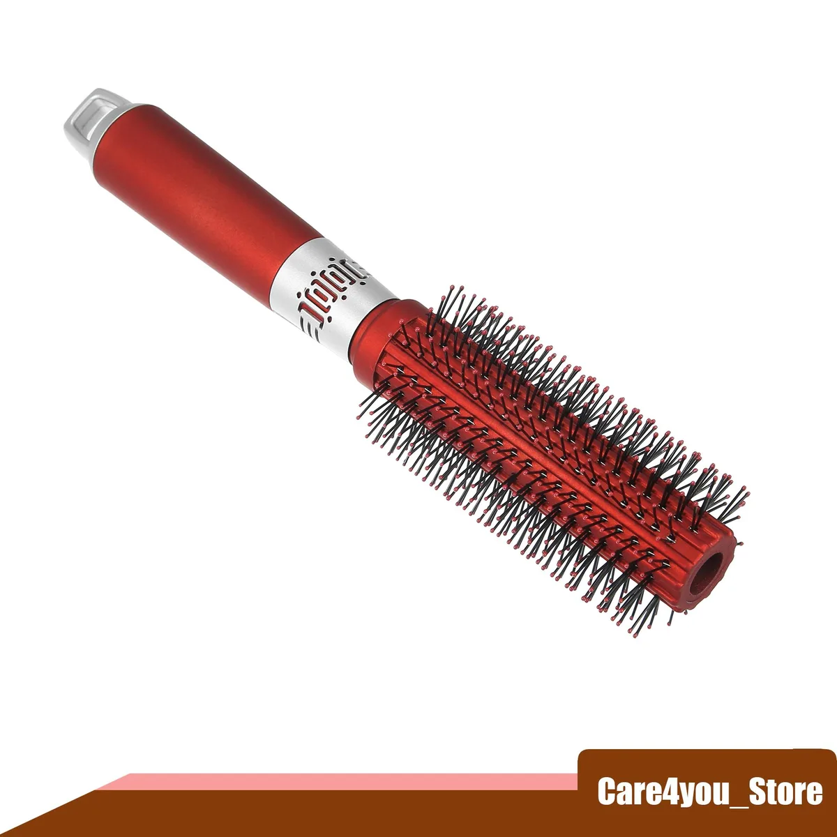 Unique-Bargains Unique-Bargains Wet and Dry Round Hair Brush Red 23cm — product photo