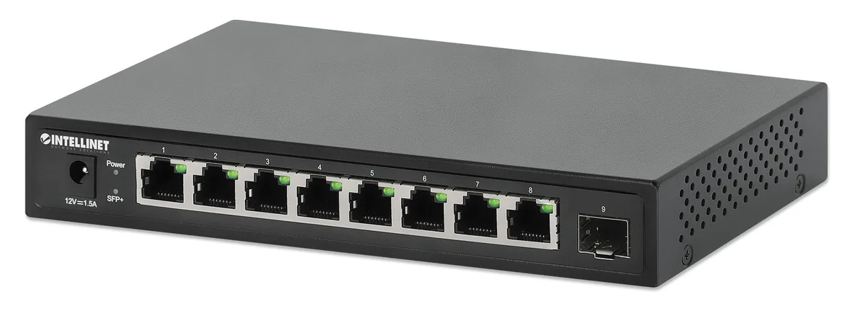 Intellinet Network Solutions Intellinet Network Solutions IES-08-2.5G01 9-port network switch — product photo