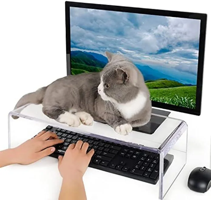 TAURKENAM TAURKENAM Anti-Cat Keyboard Cover Clear Acrylic 20x7.1x4.8 office equipment — product photo