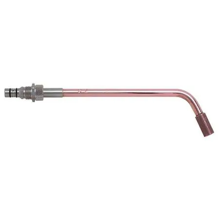 Copper acetylene heating tip, ten inch tube and head design, multi-flame tip size five