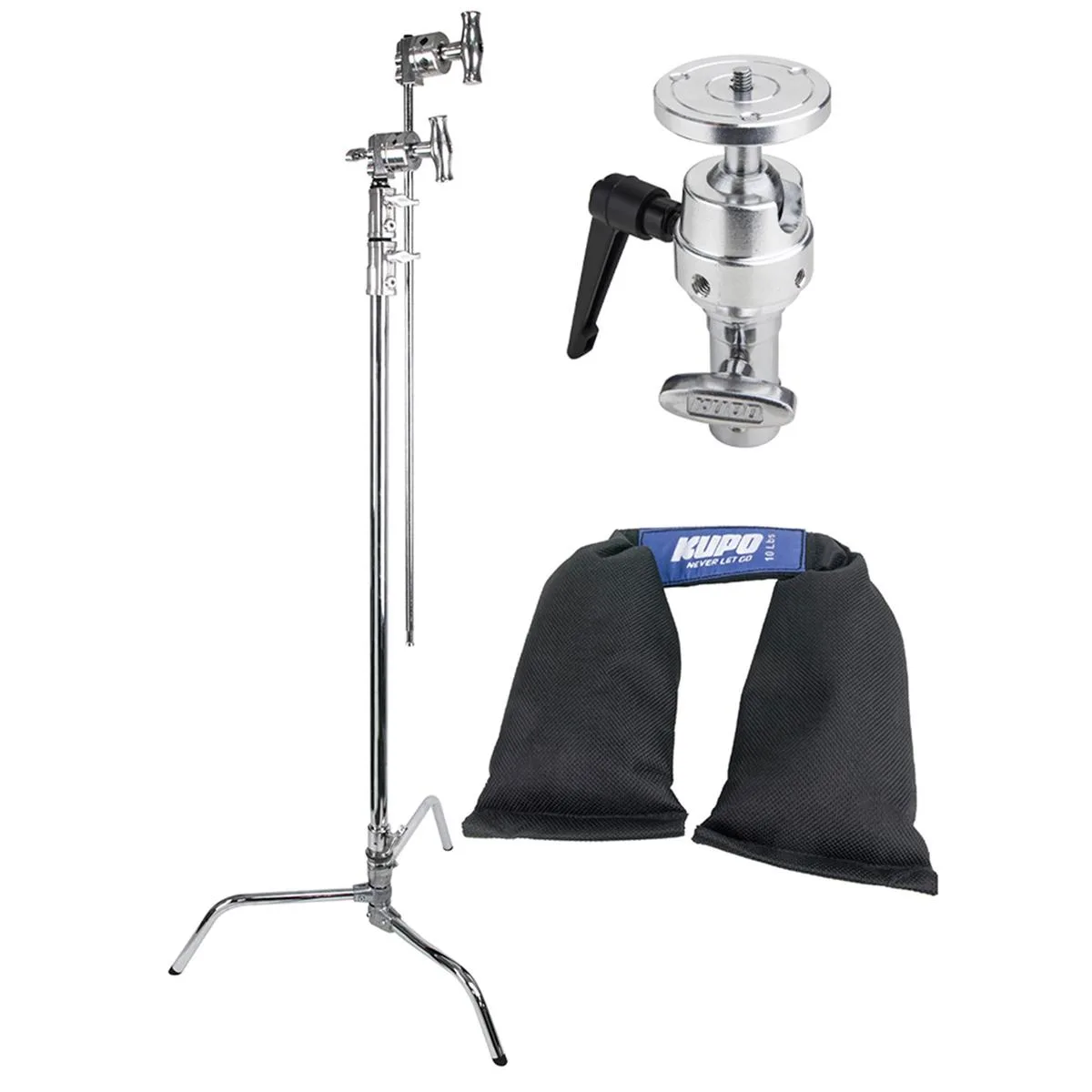 Kupo Kupo 40" Master C-Stand Turtle Base Kit with Camera Plate and 10 lbs Weight Bag — product photo