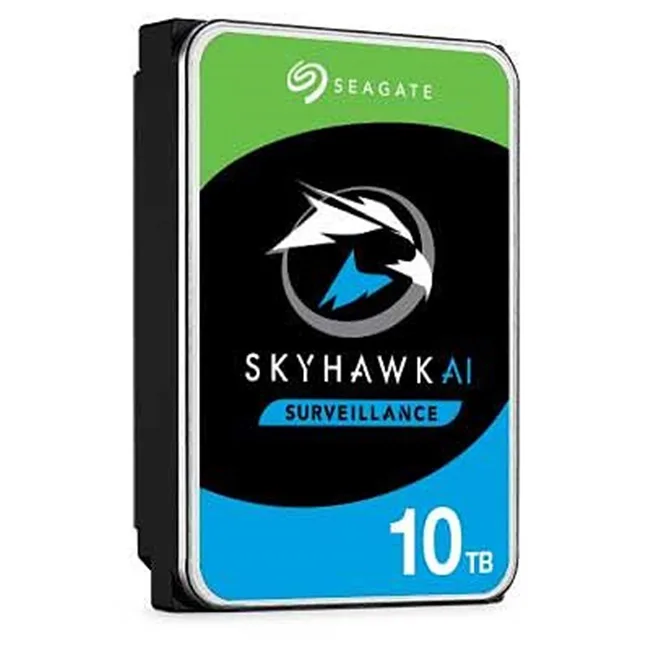 Seagate Seagate ST10000VE0008 SkyHawk AI 10TB 7200 RPM 256MB SATA 6.0Gb/s 3.5" internal hard drive — product photo