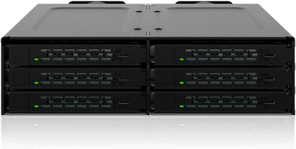 ICY DOCK ICY DOCK ToughArmor MB118VP-B 6 Bay U.2/U.3 NVMe Rack Server — product photo