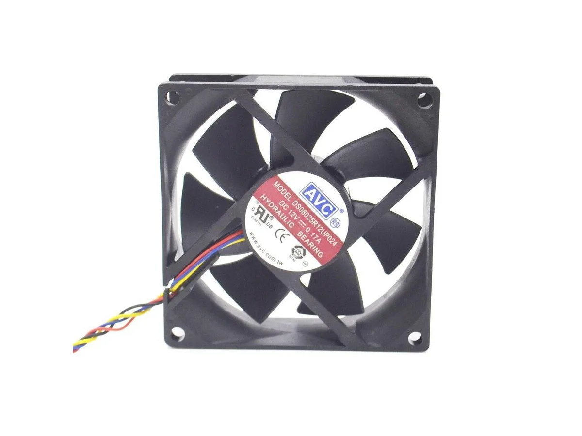 Fans Fans DS08025R12UP024 12V .17A PWM 4-line 8025 case fan — product photo