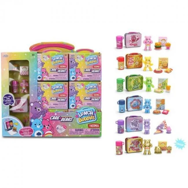 Blind box display of Care Bears Lunch Box Buddies mini playsets