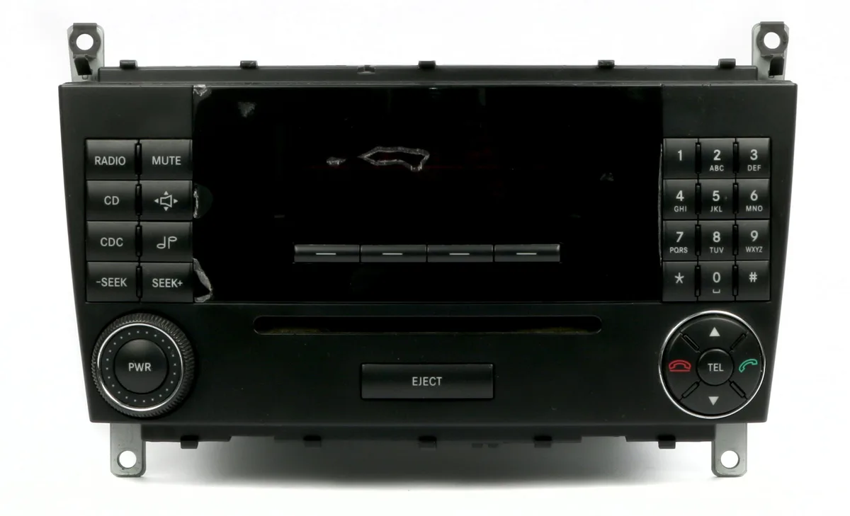 1 Factory Radio 1 Factory Radio A2038707389 Mercedes 2007 C Class AM FM Single CD Receiver — product photo