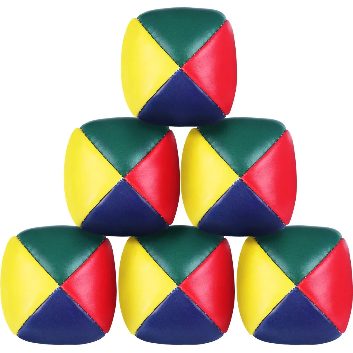 Juggling Balls Set 6 Pack Rainbow 1.9 oz — product photo