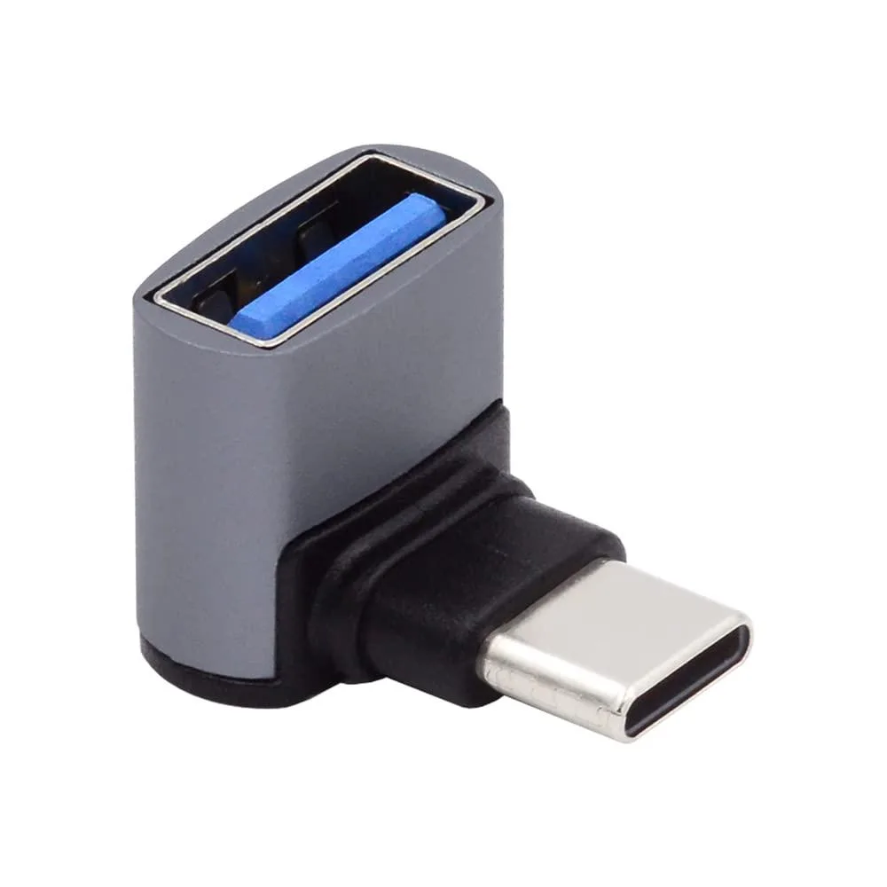 BUCIER BUCIER USB-C to USB 3.0 Female OTG Adapter 90 Degree Up Down Angled 10Gbps — product photo