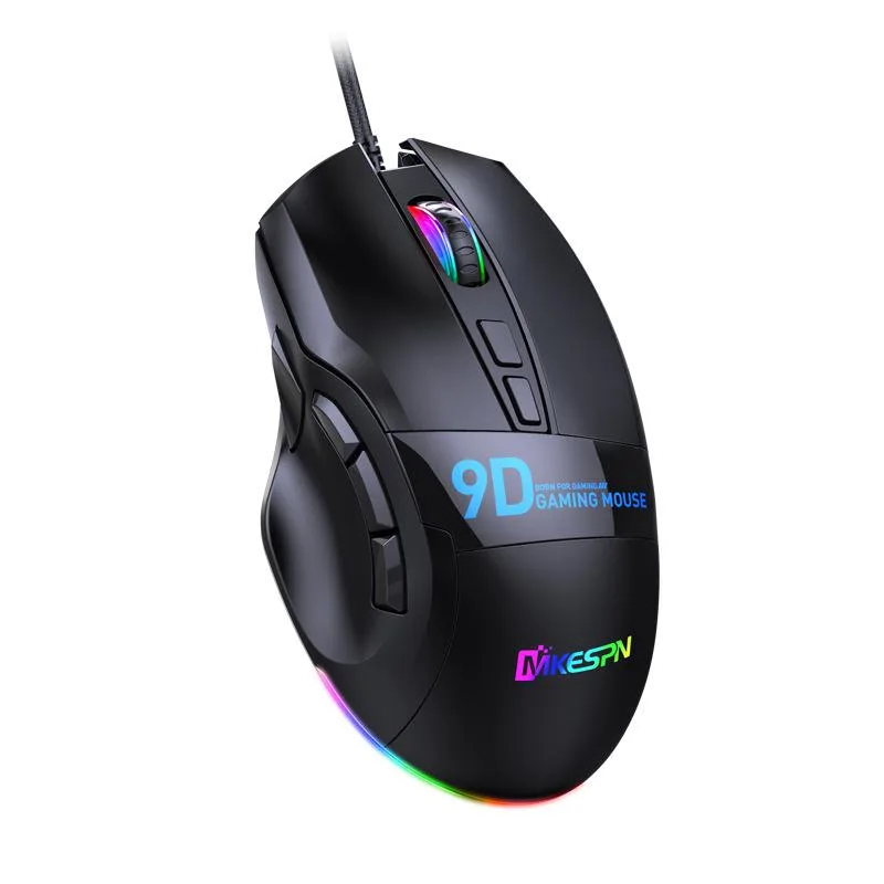 Teamyo Teamyo Gaming Mouse USB 12000 DPI 9 Buttons Black — product photo